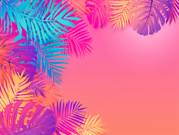 Vibrant Tropical Summer Background