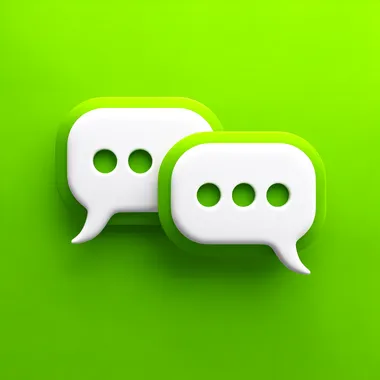 Vibrant WeChat Icon Symbolizing Communication Vibrant WeChat Icon Symbolizing Communication
