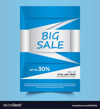 victor big sale flyer template