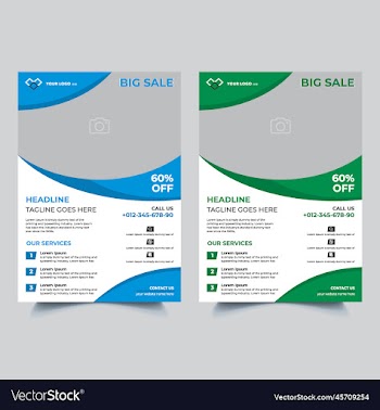 victor big sale flyer template