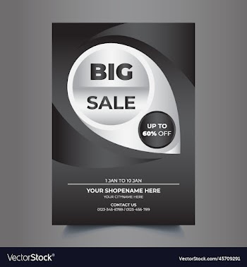 victor sale flyer template