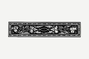 Victorian divider  clipart illustration | Free PSD - rawpixel