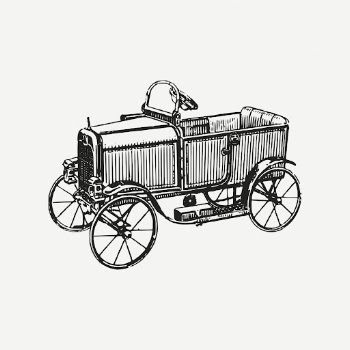 Victorian electric car drawing clipart, | Free PSD - rawpixel