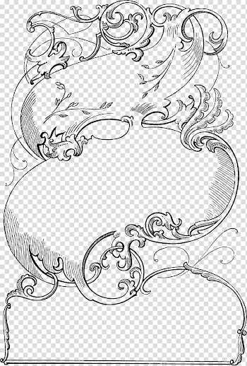 Victorian era Borders and Frames frame Ornament , Vintage Lines transparent background PNG clipart