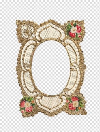 Victorian era Borders and Frames Frames , gold flower transparent background PNG clipart