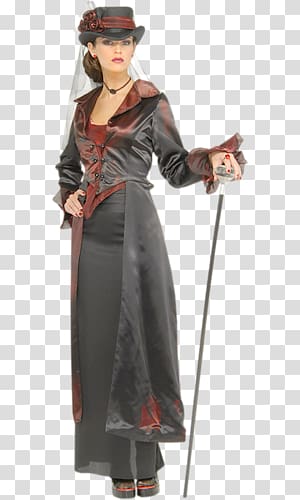 Victorian era Halloween costume Victorian fashion Steampunk fashion, woman transparent background PNG clipart