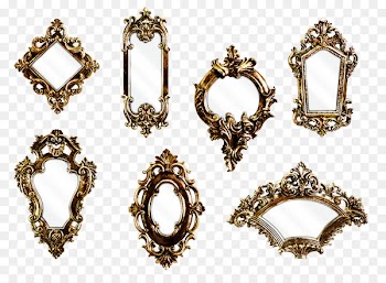 Victorian era Mirror Wall Light Picture frame - Retro mirror 