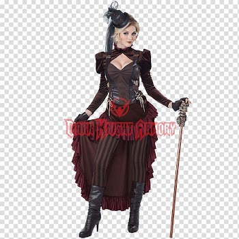 Victorian era Steampunk fashion Clothing Costume party, victorian dress transparent background PNG clipart