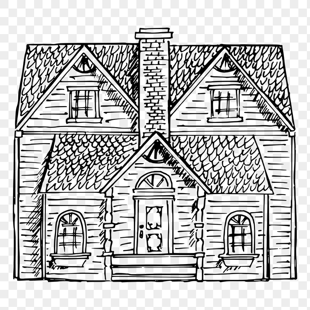 Victorian house png sticker, architecture | Free PNG - rawpixel