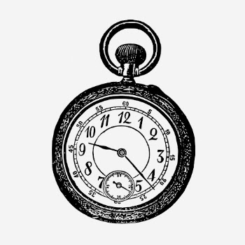 Victorian pocket watch illustration. Free | Free Photo Illustration - rawpixel