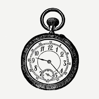 Victorian pocket watch, vintage clipart | Free PSD Illustration - rawpixel