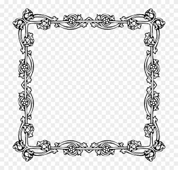 Victorian, Vintage, Floral, Flourish, Ornamental - Victorian Picture Frame Png