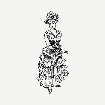 Victorian woman collage element, vintage | Free PSD Illustration - rawpixel