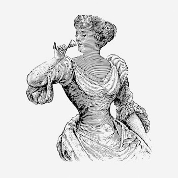 Victorian woman drinking drawing, vintage | Free Photo - rawpixel