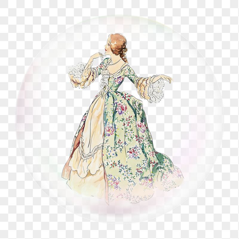 Victorian woman png  bubble | Free PNG - rawpixel