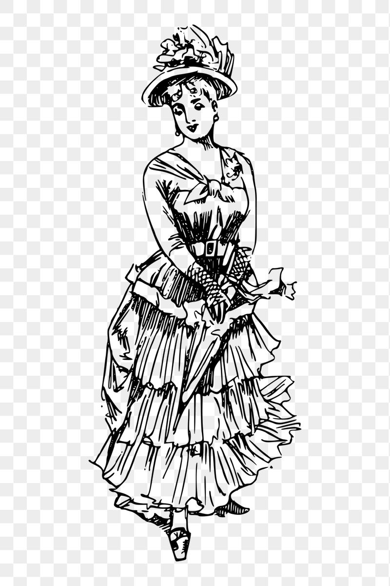 Victorian woman png sticker vintage | Free PNG - rawpixel