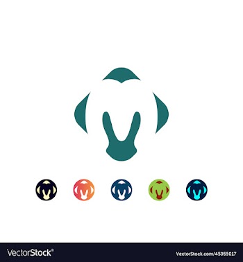 victory letter m logo design