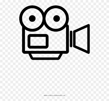 Video Camera Coloring Page - Desenho De Filmadora Para Colorir