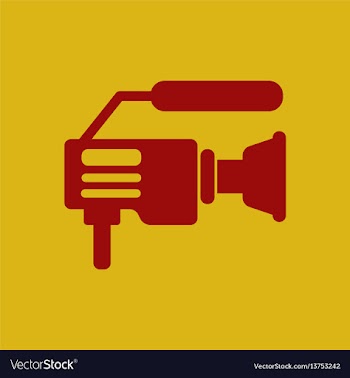 Video camera icon media symbol flat design vector image