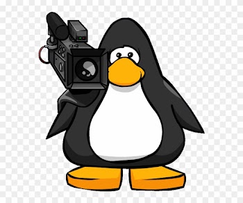 Video Camera On A Player Card - Club Penguin Cop
