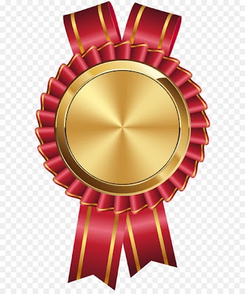 Video card Badge Image resolution Clip art - Seal Badge Gold Red PNG Clip Art Image 