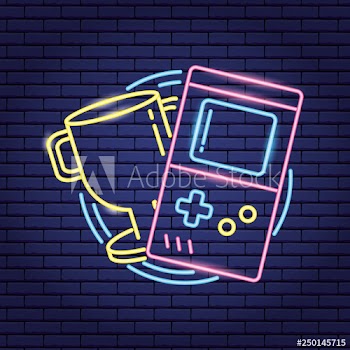 video game neon