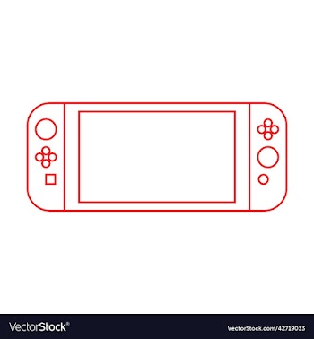 video game portable device line art icon