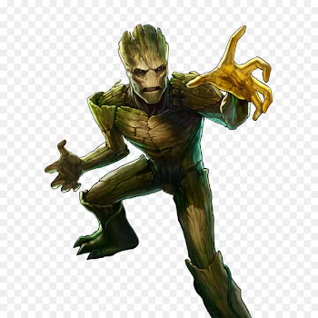 Video Games MARVEL Battle Lines Groot Hewlett-Packard Marvel Comics - groot watercolor 