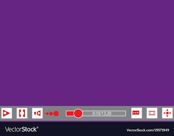 Video player template for web and mobile apps vector image