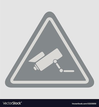 Video surveillance sign vector image