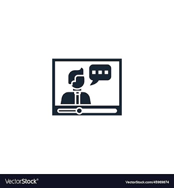 video training creative icon from e-learning