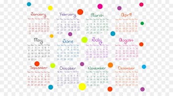 Vietnam Calendar Banana Farm Production - Transparent Colorful 2016 Calendar PNG Image 