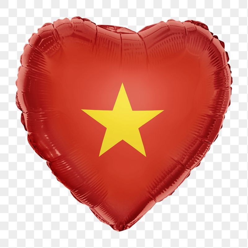 Vietnam flag png balloon on transparent | Free PNG - rawpixel