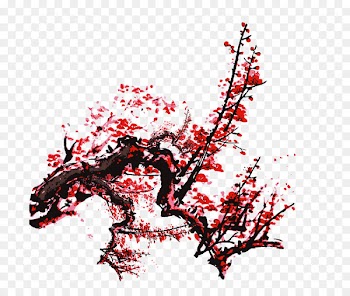 Vietnam Lunar New Year Ochna integerrima Antithetical couplet - Peach pink pattern 