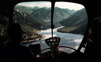 View From Helicopter Cockpit