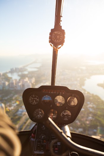 View From Helicopter Cockpit