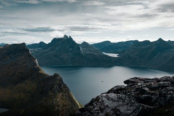 View from the top of mount segla, norway