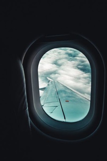 view of airplane window