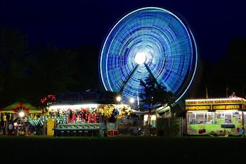 View of Amusement Park during Night