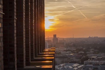 View of City at Sunset