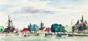 View of Dordrecht with the Rietdijkspoort and… | Free public domain illustration