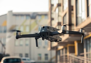 View of Flying Drone