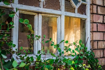 view of house window from outside