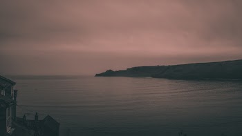 View of Ocean Covered With Fog