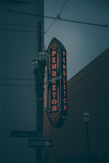 View of Pendleton Signage