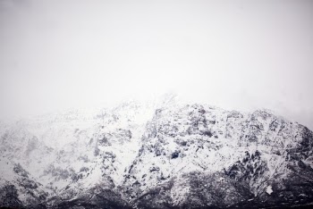 View of Snowy Rocky Mountain