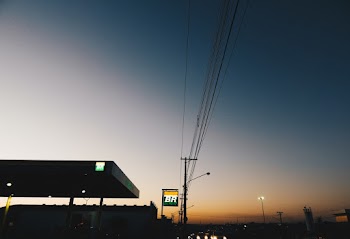 View Of Sunset Under Blue Sky
