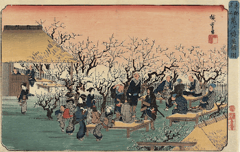 View of the Plum Garden | Free Photo - rawpixel