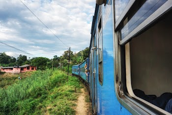 View of Train from Window