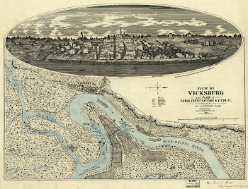 View of Vicksburg and plan | Free Photo - rawpixel